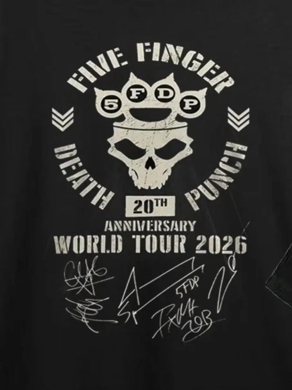 Five Finger Death Punch 20th Anniversary Tour 2026 T shirt 249 - Picture 2 of 5